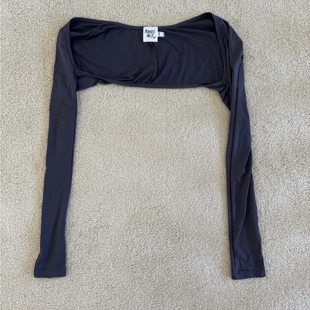 Princess Polly Dark Purple Bolero Two Piece Top Set Size 2 - Picture 3 of 8